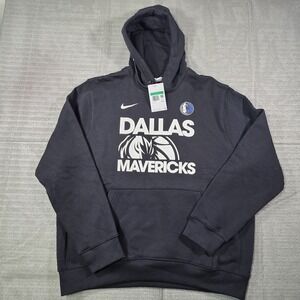 New Men's Nike Dallas Mavericks Courtside Club Pullover Hoodie Style FZ7689-010